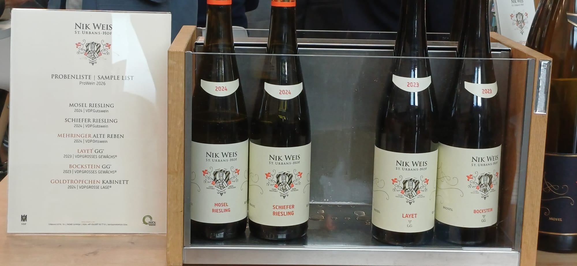 Nik Weis St Urbans Hof ProWein 2026 샘플 리스트와 리슬링 와인