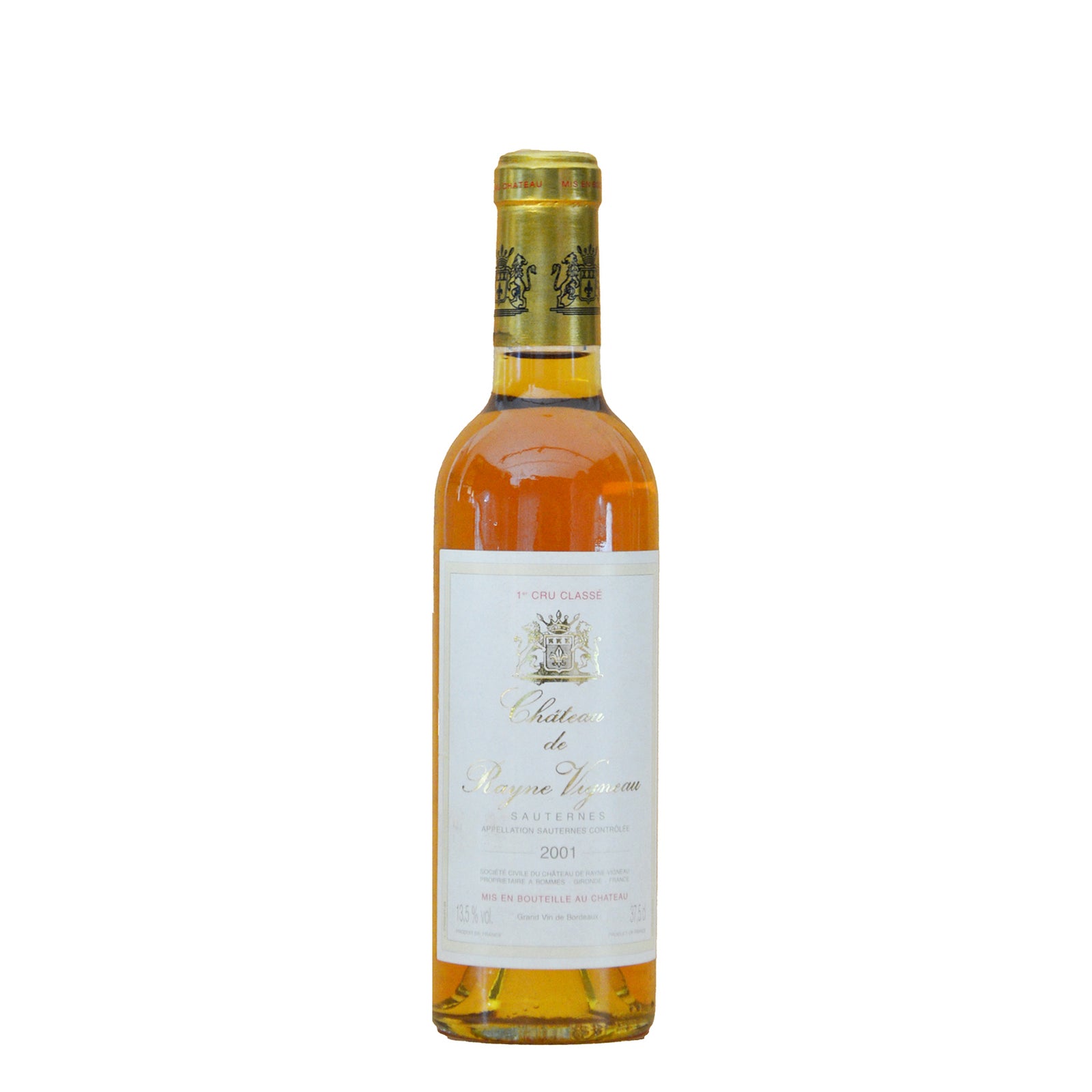 샤토 드 레인 비뇨 소테른 프르미에 크뤼 2001 (375ml)